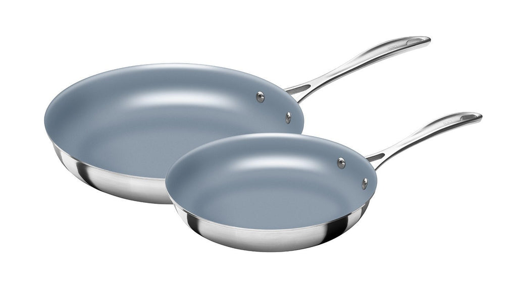 ZWILLING Spirit 8 10 2 Piece Stainless Steel Ceramic Nonstick Fry Pan Set (Free Shipping)