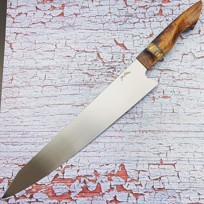 Joe Edson 270 mm AEB-L Stainless K-tip Gyuto Custom Chef Knife