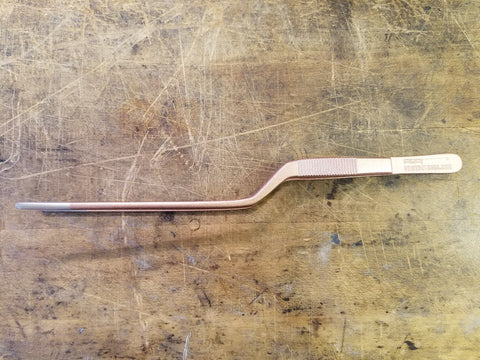 Homebutcher Rose Gold Offset Fine Tip Tweezer