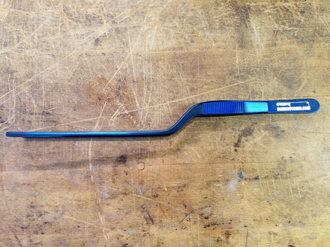 Homebutcher Blue Offset Fine Tip Tweezer