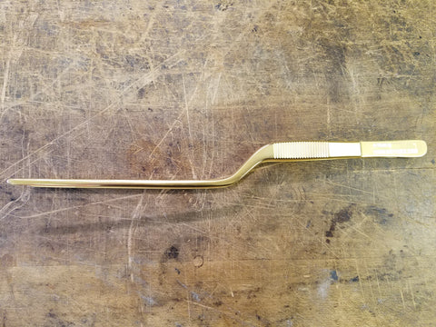 Homebutcher Gold Offset Fine Tip Tweezer