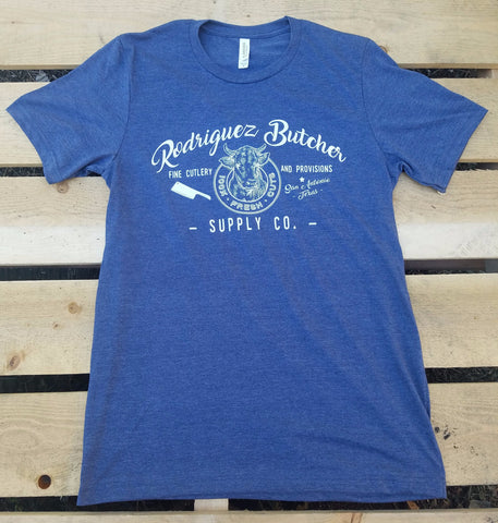 Rodriguez Butcher Supply T-Shirt - Heather Navy