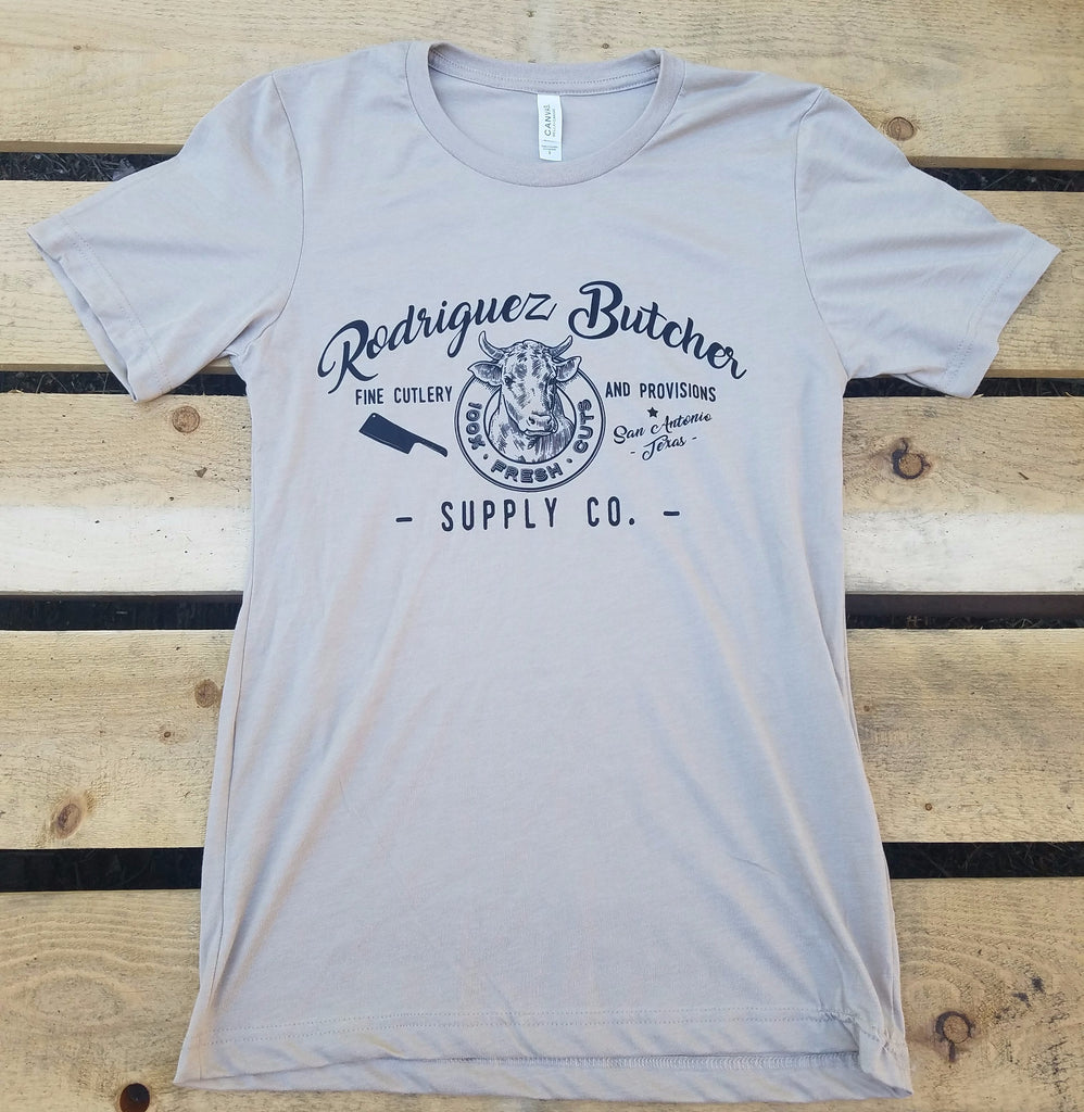 Rodriguez Butcher Supply T-Shirt - Heather Tan