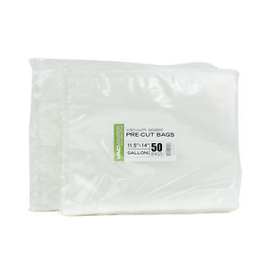 Bulk - 6" x 10" Full Mesh Vacuum Seal Pint Bags - 50 Pack