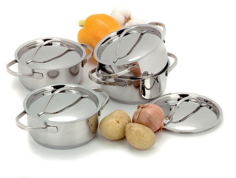 Demeyere Resto 4-pc Stainless Steel Mini Dutch Oven Set