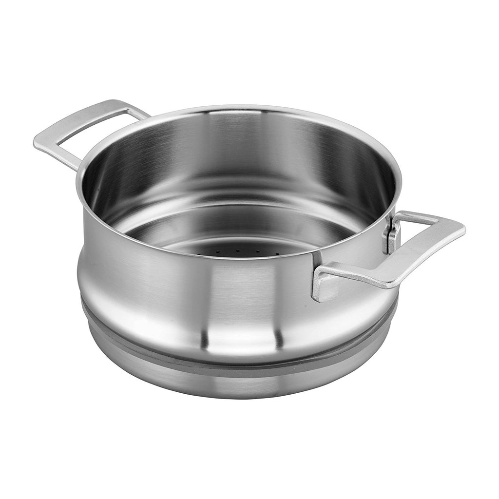 Demeyere Industry 5-Ply 5.5-qt Stainless Steel Steamer Insert (Fits 8-qt Stock Pot & 5.5-qt Dutch Oven)