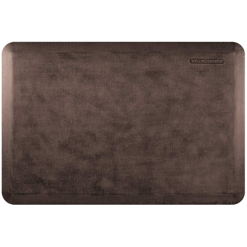 Wellness Mats Linen Anti-Fatigue Mat - Comfort & Support - Non-Slip, Non-Toxic - 3'x2'x 3/4" Antique Dark
