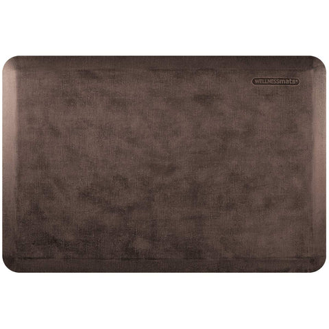 Wellness Mats Linen Anti-Fatigue Mat - Comfort & Support - Non-Slip, Non-Toxic - 3'x2'x 3/4" Antique Dark