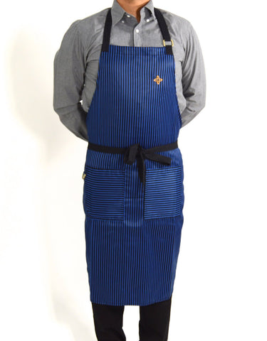 Boldric Stripes Apron - Blue