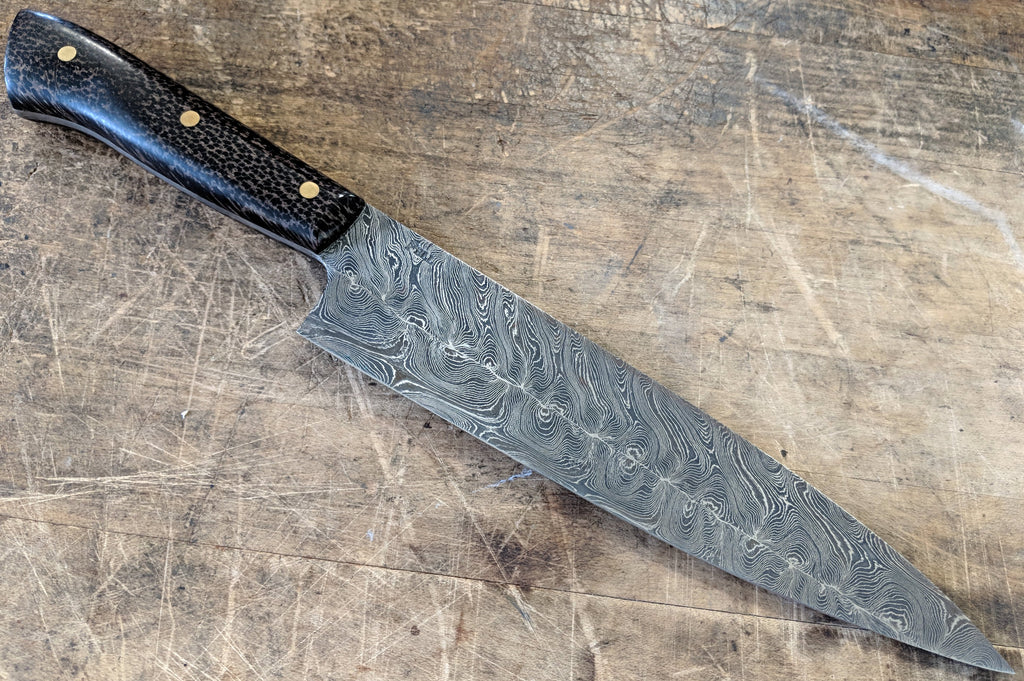 Fell Knives Double Twist Damascus 7" Gyuto