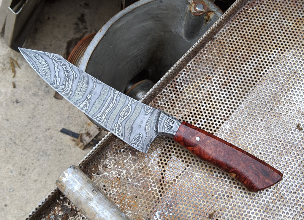 Neil Gillert 165mm Integral Damascus Utility