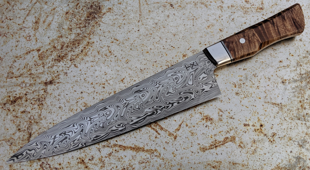 TX Knives by Steffan Toksvig 230mm Damasteel Gyuto