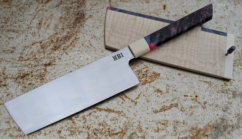 MAV Knives 175mm Tall Nakiri with Saya (HB1)