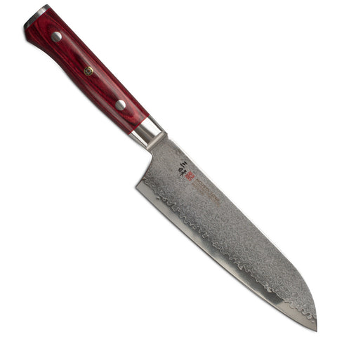 Zanmai Damascus Flame 7 inch Santoku Knife (180 mm)