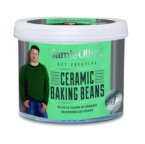 Jamie Oliver Baking Ceramic Pie Crust Weight Beans with Storage Container