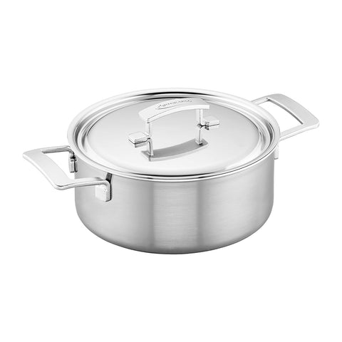 Demeyere Industry 5-Ply 5.5-qt Stainless Steel Dutch Oven