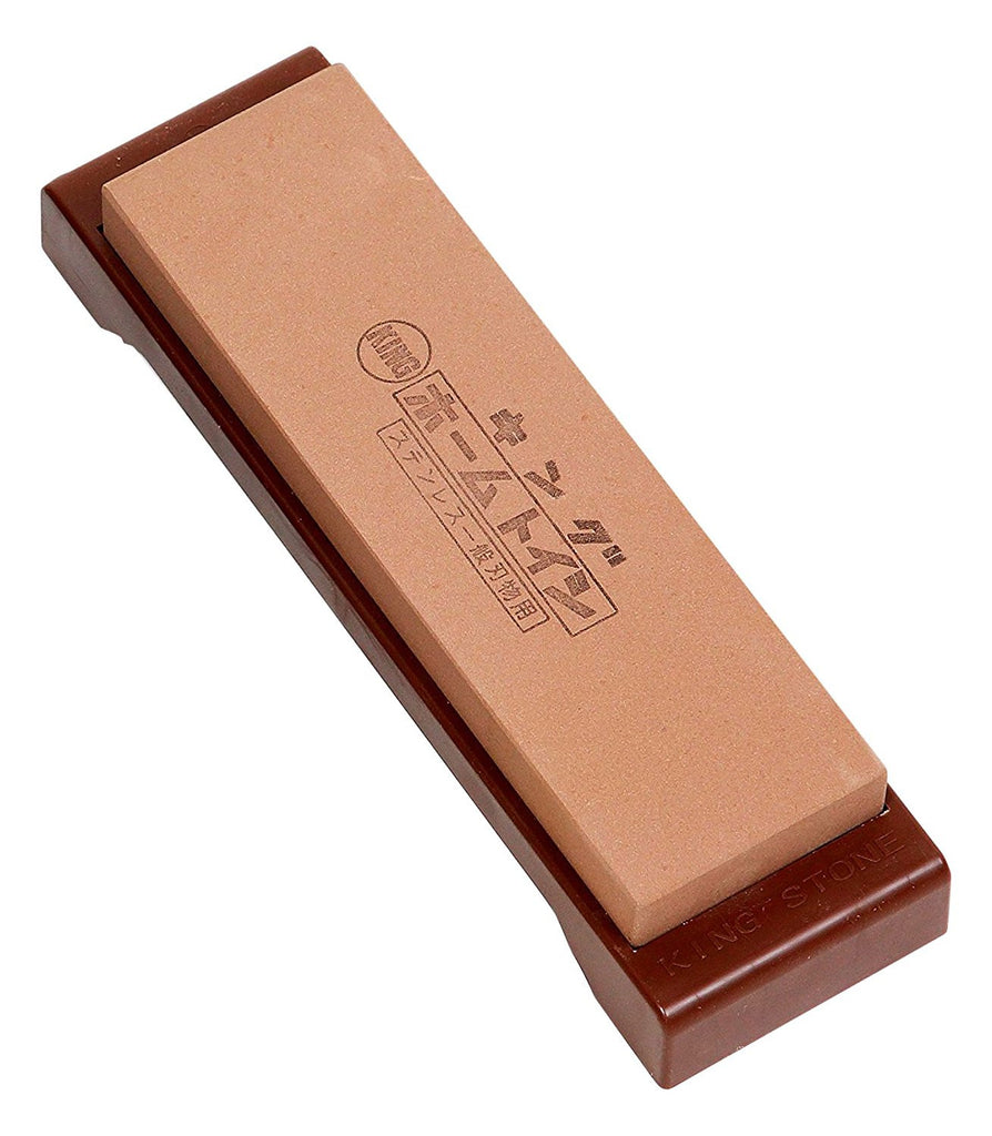 King 1000 Grit Whetstone with Plastic Base