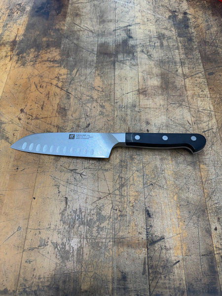 Zwilling PRO Santoku Knife 5.5'', Hollow Edge