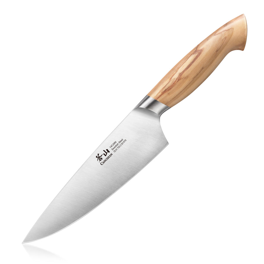 Cangshan OLIV Series 501578 Swedish 14C28N Steel Forged 6" Chef's Knife