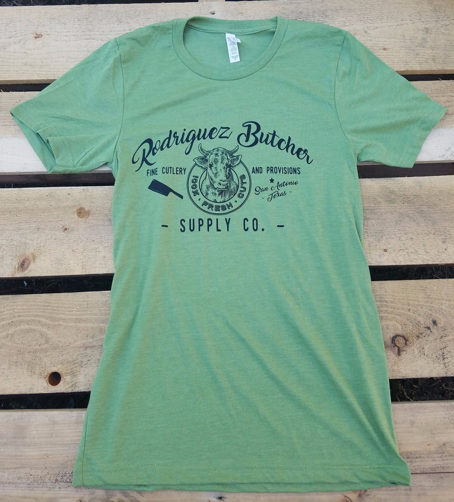 Rodriguez Butcher Supply T-Shirt - Heather Green