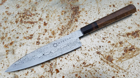 Hyphen Cutlery 190mm Wrought Iron San Mai Petty