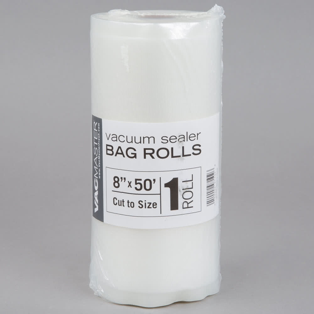 8 x 50' Full Mesh Vacuum Seal Roll - 1 Pack