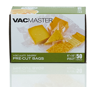 6" x 10" Full Mesh Vacuum Seal Pint Bags - 50 Pack