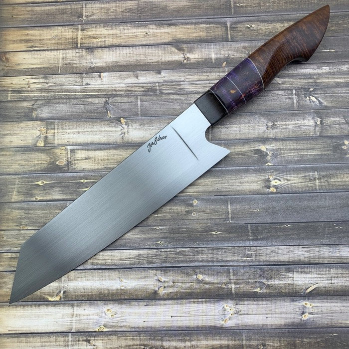 Joe Edson 205 mm AEB-L Stainless K-tip Bunka Custom Chef Knife