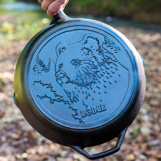 Lodge 12 Inch Skillet with Bear (Free Shipping)