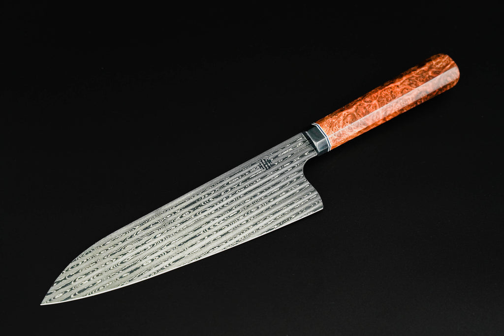 HHH Custom Knives 240mm Lateral Pattern Gyuto