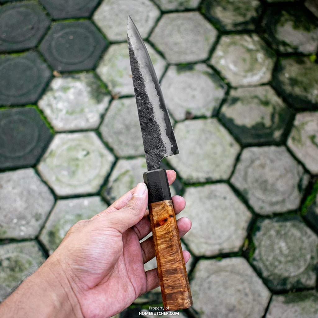 Kitchen Knives ID 150mm Sanmai Petty with Amboyna Handle