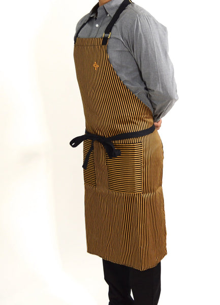 Boldric Stripes Apron - Yellow