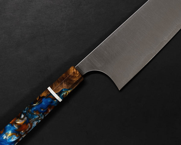 Shibata Kotetsu R2 180mm Bunka with Custom PiBrid Handle