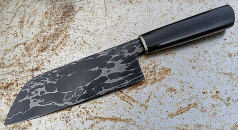 Halcyon Forge 180mm Canister Damascus Santoku