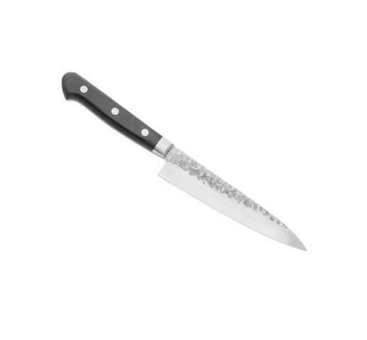 Kikuichi Elite Warikomi Damascus Tsuchime 5.3" Utility Knife