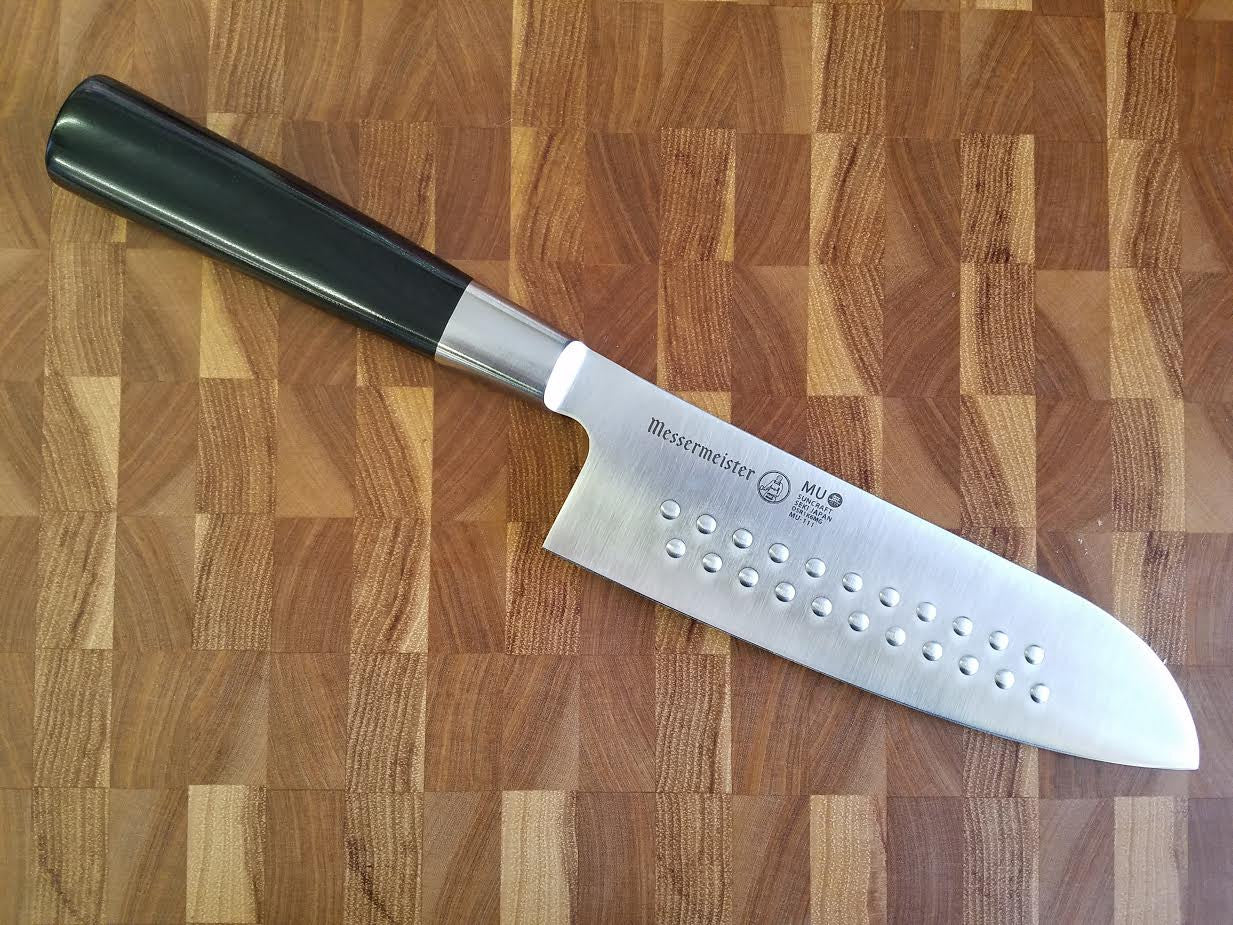 Messermeister MU Fusion Santoku Dot Knife 6.5-Inch