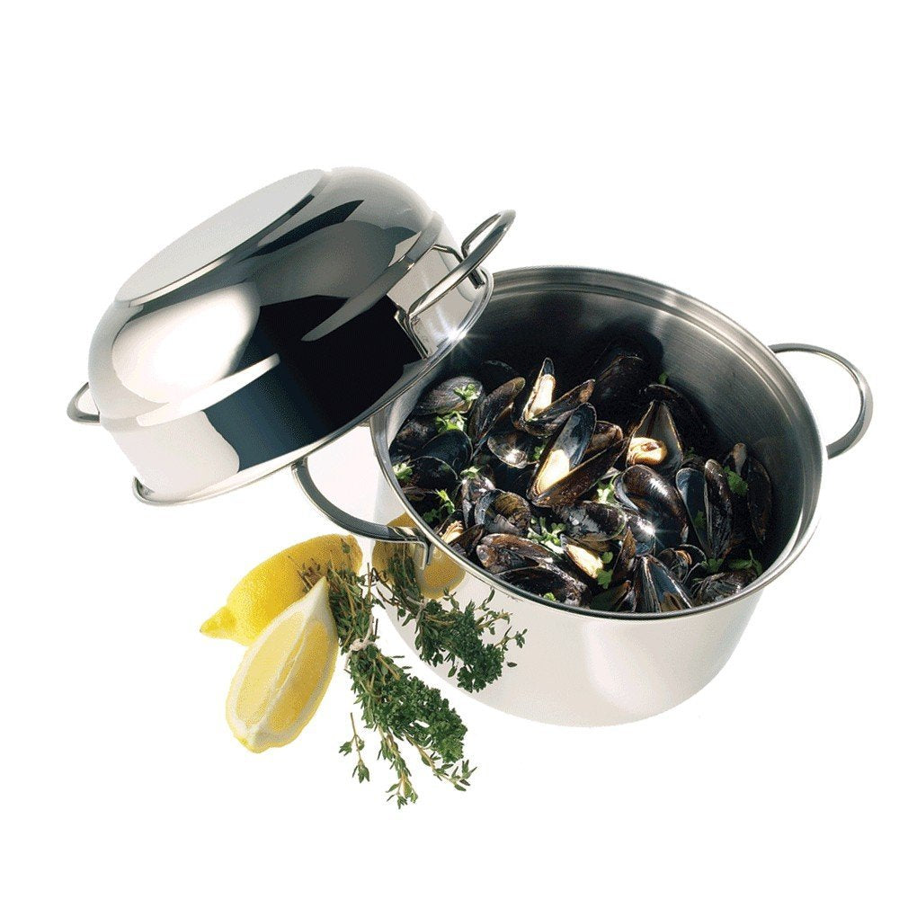 Demeyere Resto 3.2-qt Stainless Steel Mussel Pot